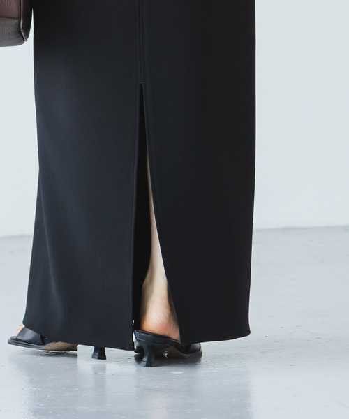 追加》【洗える】コンフォートジャージーライクタイトスカート6