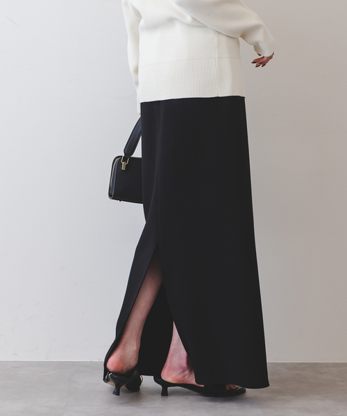 Noble(ノーブル)の「《追加》【洗える】コンフォートジャージーライクタイトスカート6(スカート・レディース・ホワイト/ブラック・38/36/34/40)」の17枚目の写真