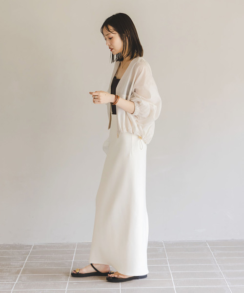 追加》【洗える】コンフォートジャージーライクタイトスカート6