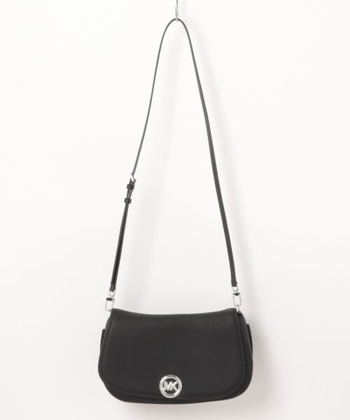 MICHAEL KORS（マイケルコース）の「NOLITA レザー コンバーチブル ショルダー ミディアム（ショルダーバッグ・レディース・ブラック・FREE）」の4枚目の写真