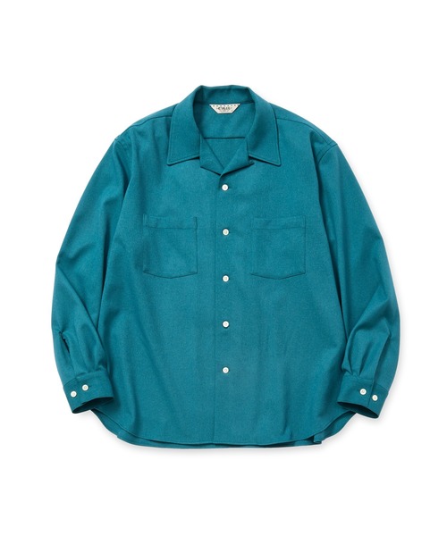 CALEE（キャリー）の「"BLATANT LOCALISM" OPEN COLLAR ROUND L/S SH（シャツ/ブラウス・メンズ・ターコイズブルー/バーガンディー/チャコールグレー・LARGE/MEDIUM/X-LARGE/SMALL）」の5枚目の写真