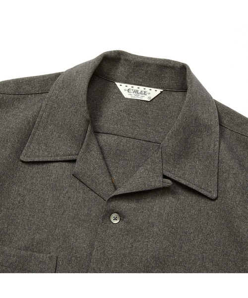 CALEE（キャリー）の「"BLATANT LOCALISM" OPEN COLLAR ROUND L/S SH（シャツ/ブラウス・メンズ・ターコイズブルー/バーガンディー/チャコールグレー・LARGE/MEDIUM/X-LARGE/SMALL）」の8枚目の写真