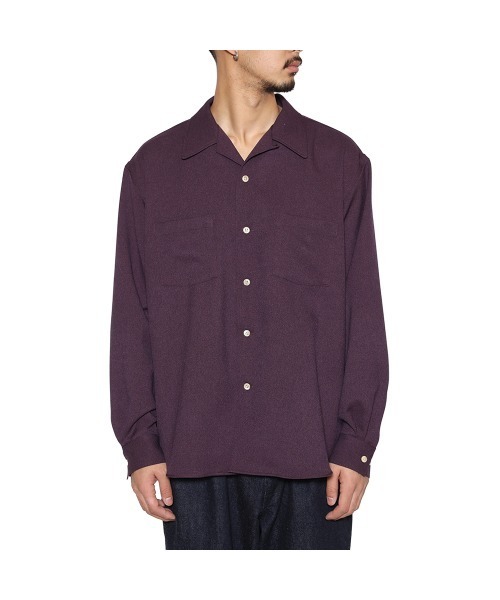 CALEE（キャリー）の「"BLATANT LOCALISM" OPEN COLLAR ROUND L/S SH（シャツ/ブラウス・メンズ・ターコイズブルー/バーガンディー/チャコールグレー・LARGE/MEDIUM/X-LARGE/SMALL）」の13枚目の写真