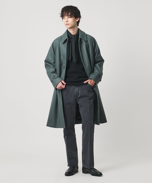 定価17600円 B&Y ユナイテッドアローズ ヘアリークルーネックニット M ヘアリー ネップ クルーネック ニット