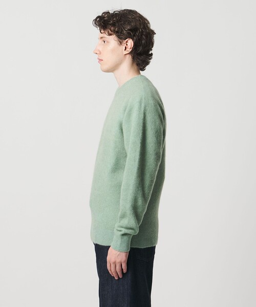 UNITED ARROWS(ユナイテッドアローズ)の「ヤク ヘアリー クルーネックニット(ニット/セーター・メンズ・ブラック/モカ/ライトブルー/ライム・M/L/XL/S)」の8枚目の写真