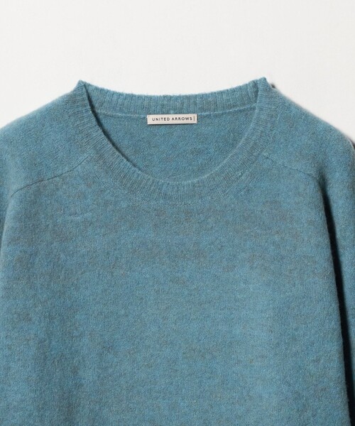 UNITED ARROWS(ユナイテッドアローズ)の「ヤク ヘアリー クルーネックニット(ニット/セーター・メンズ・ブラック/モカ/ライトブルー/ライム・M/L/XL/S)」の12枚目の写真