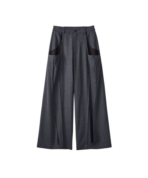 Knuth Marf（クヌースマーフ）の「pierced drape pants(unisex)（スラックス・レディース・グレー系その他/ブラック/ブラック系その他・X-SMALL/SMALL/MEDIUM）」の3枚目の写真
