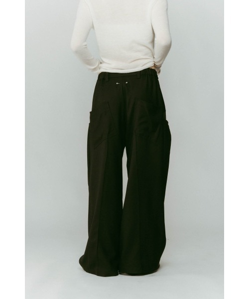 Knuth Marf（クヌースマーフ）の「pierced drape pants(unisex)（スラックス・レディース・グレー系その他/ブラック/ブラック系その他・X-SMALL/SMALL/MEDIUM）」の5枚目の写真