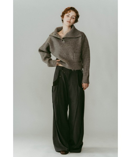 Knuth Marf（クヌースマーフ）の「pierced drape pants(unisex)（スラックス・レディース・グレー系その他/ブラック/ブラック系その他・X-SMALL/SMALL/MEDIUM）」の11枚目の写真