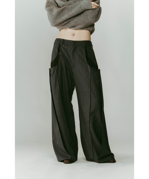 Knuth Marf（クヌースマーフ）の「pierced drape pants(unisex)（スラックス・レディース・グレー系その他/ブラック/ブラック系その他・X-SMALL/SMALL/MEDIUM）」の12枚目の写真