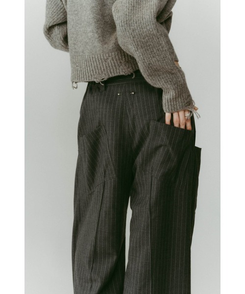 Knuth Marf（クヌースマーフ）の「pierced drape pants(unisex)（スラックス・レディース・グレー系その他/ブラック/ブラック系その他・X-SMALL/SMALL/MEDIUM）」の16枚目の写真