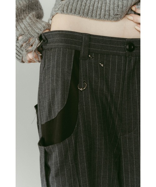 Knuth Marf（クヌースマーフ）の「pierced drape pants(unisex)（スラックス・レディース・グレー系その他/ブラック/ブラック系その他・X-SMALL/SMALL/MEDIUM）」の18枚目の写真