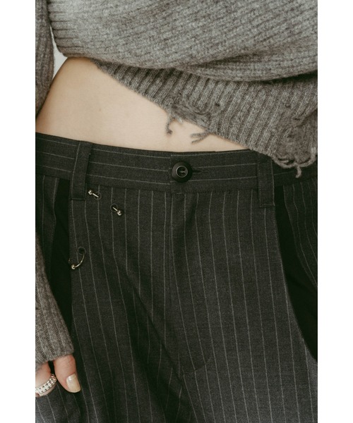 pierced drape pants(unisex)（スラックス）｜Knuth Marf