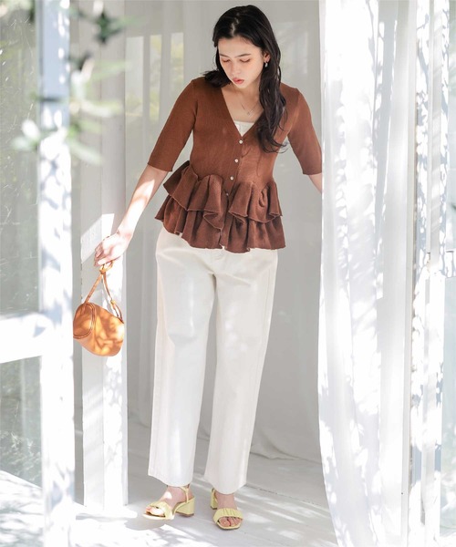 titivate（ティティベイト）の「ギャザーサンダル（サンダル・レディース・ブラック/オリーブ/キャメル/ライトイエロー・M/S/XL/L）」の15枚目の写真