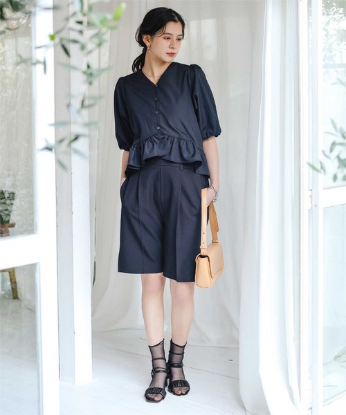 titivate（ティティベイト）の「ギャザーサンダル（サンダル・レディース・ブラック/オリーブ/キャメル/ライトイエロー・M/S/XL/L）」の7枚目の写真