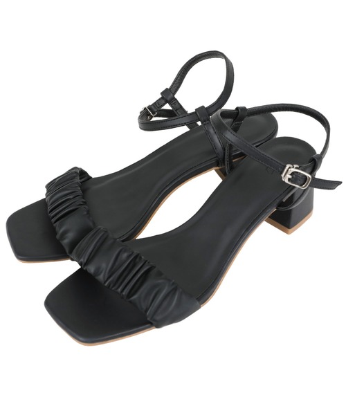 titivate（ティティベイト）の「ギャザーサンダル（サンダル・レディース・ブラック/オリーブ/キャメル/ライトイエロー・M/S/XL/L）」の22枚目の写真