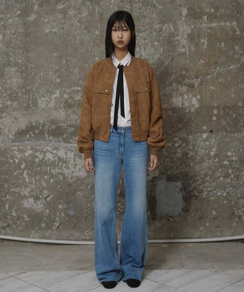 ERER(エルエル)の「Washed Bootcut Denim Pants Sky Blue(デニムパンツ・レディース・スカイブルー・1/2)」の6枚目の写真