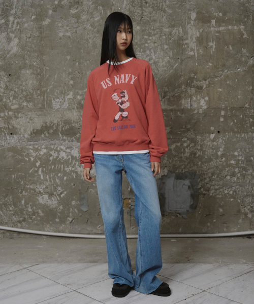 ERER(エルエル)の「Washed Bootcut Denim Pants Sky Blue(デニムパンツ・レディース・スカイブルー・1/2)」の8枚目の写真