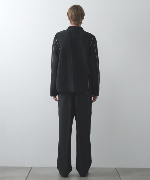 WRAPINKNOT(ラッピンノット)の「【WRAPINKNOT】ラインニットシャツ(ニット/セーター・メンズ・ブラック/ブラウン・2/3)」の22枚目の写真