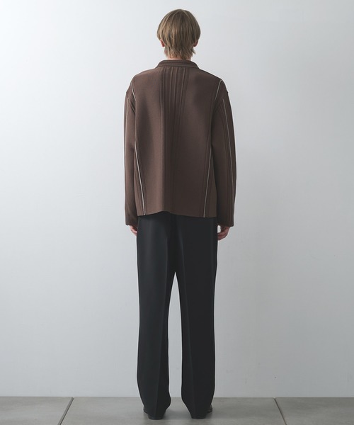 WRAPINKNOT(ラッピンノット)の「【WRAPINKNOT】ラインニットシャツ(ニット/セーター・メンズ・ブラック/ブラウン・2/3)」の19枚目の写真