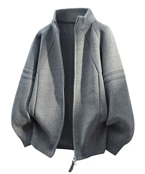 セール】メンズ Wジップ ニット ジャケット（ニット/セーター）｜BLANC