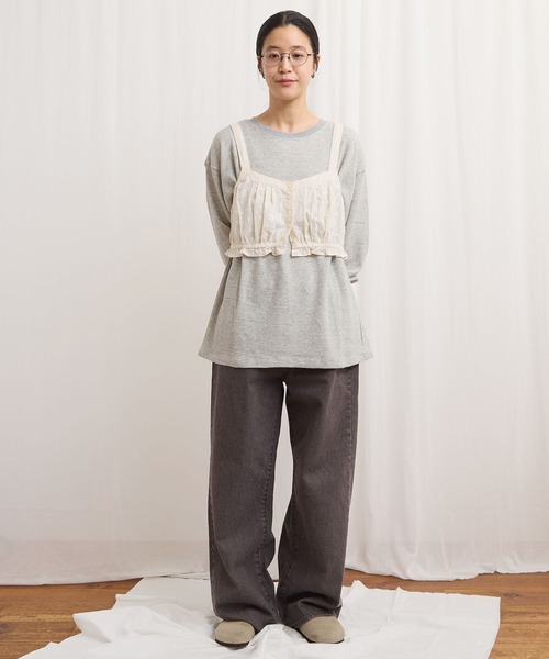 fig Ｌondon（フィグロンドン）の「Jasmin bustier（シャツ/ブラウス・レディース・ブラック/アイボリー・FREE）」の13枚目の写真