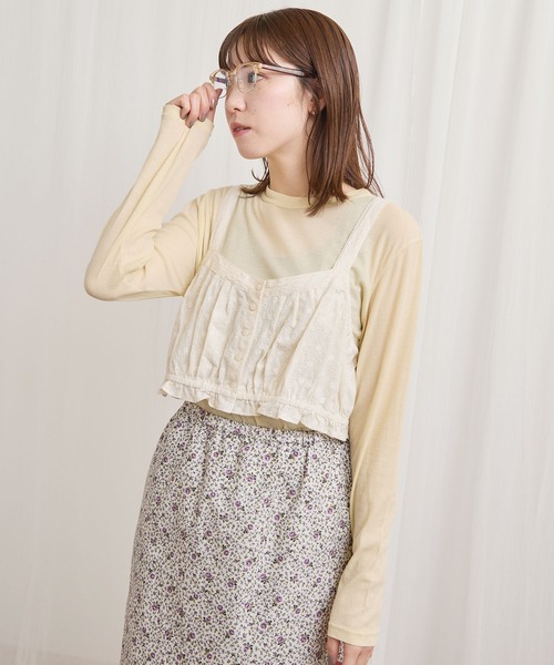 fig Ｌondon（フィグロンドン）の「Jasmin bustier（シャツ/ブラウス・レディース・ブラック/アイボリー・FREE）」の5枚目の写真