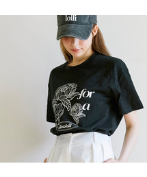 Flower-lettering t-shirt_2 Colors