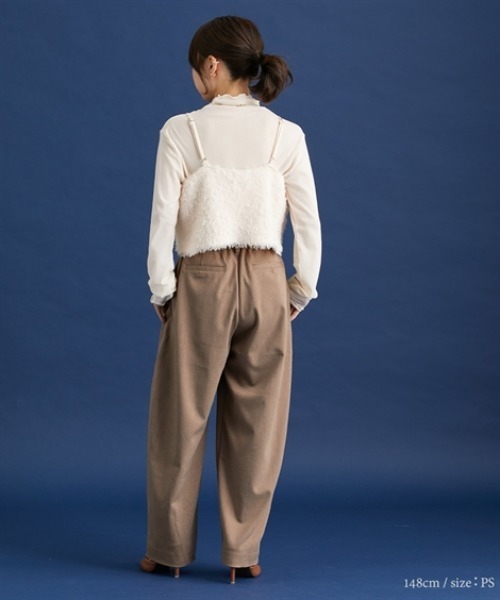 Petitjo（プッチージョ）の「小さいサイズ　【Petimo企画】　カーブパンツ　低身長さん・小柄女性（その他パンツ・レディース・チャコールグレー/モカ・PSS/PS）」の11枚目の写真