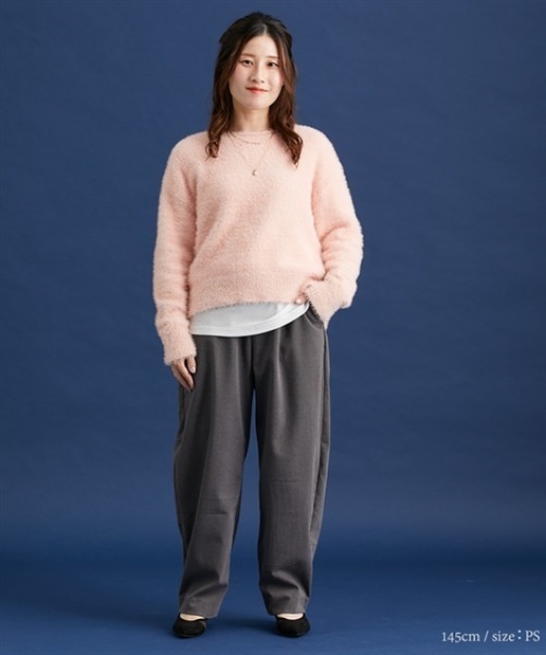 Petitjo（プッチージョ）の「小さいサイズ　【Petimo企画】　カーブパンツ　低身長さん・小柄女性（その他パンツ・レディース・チャコールグレー/モカ・PSS/PS）」の15枚目の写真