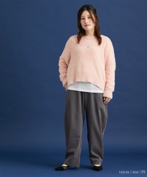 Petitjo（プッチージョ）の「小さいサイズ　【Petimo企画】　カーブパンツ　低身長さん・小柄女性（その他パンツ・レディース・チャコールグレー/モカ・PSS/PS）」の16枚目の写真