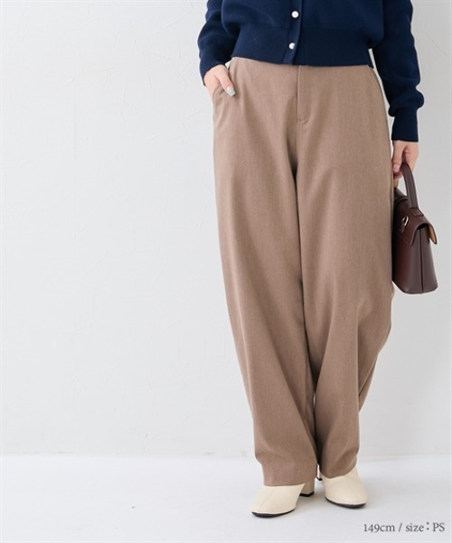 Petitjo（プッチージョ）の「小さいサイズ　【Petimo企画】　カーブパンツ　低身長さん・小柄女性（その他パンツ・レディース・チャコールグレー/モカ・PSS/PS）」の7枚目の写真