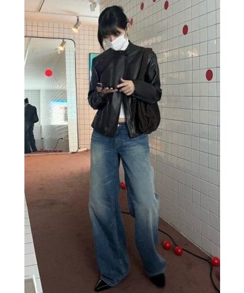 LADY VOLUME(レディーボリューム)の「9073 VEGAN LETHER JUMPER_BURGANDY(ライダースジャケット・レディース・その他・LARGE/MEDIUM)」の8枚目の写真