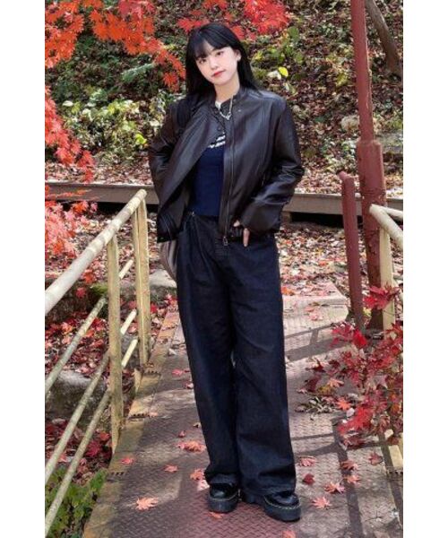 LADY VOLUME(レディーボリューム)の「9073 VEGAN LETHER JUMPER_BURGANDY(ライダースジャケット・レディース・その他・LARGE/MEDIUM)」の9枚目の写真