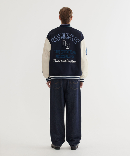 COVERNAT(カバーナット)の「マルチグラフィックウールバスティダークネイビー(スタジャン・レディース・その他・LARGE/X-LARGE/SMALL/MEDIUM)」の9枚目の写真