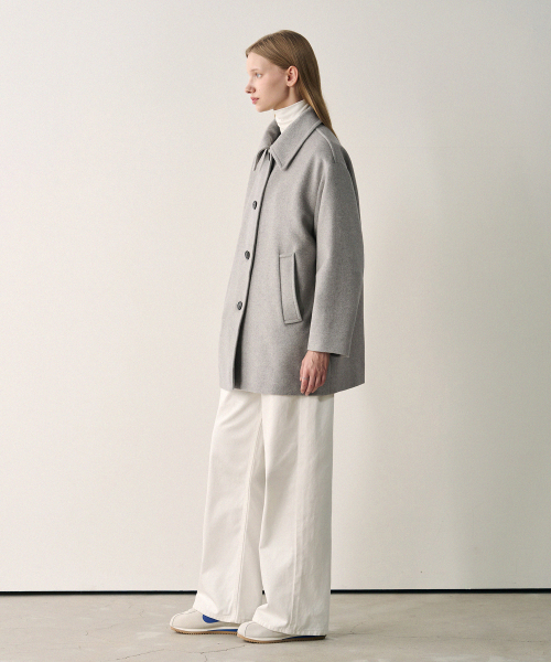 DRAWFIT WOMEN（ドローフィットウーマン）の「ソフトカシミヤオーバーサイズハーフコート [BUTTER]（チェスターコート・レディース・その他・MEDIUM/SMALL/X-SMALL）」の6枚目の写真