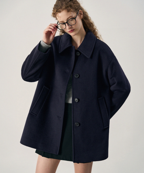 DRAWFIT WOMEN（ドローフィットウーマン）の「ソフトカシミヤオーバーサイズハーフコート [BUTTER]（チェスターコート・レディース・その他・MEDIUM/SMALL/X-SMALL）」の8枚目の写真