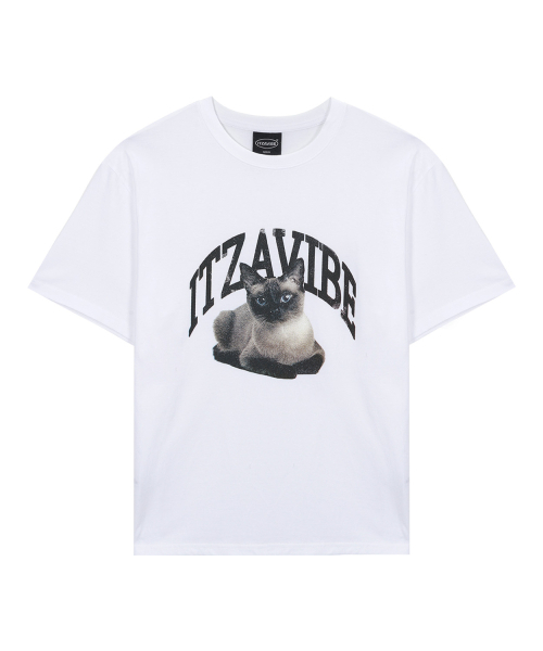 ITZAVIBE(イッザバイブ)の「SIAMESE CAT VINTAGE LOGO T SHIRT(Tシャツ/カットソー・レディース・その他・LARGE/MEDIUM)」の1枚目の写真