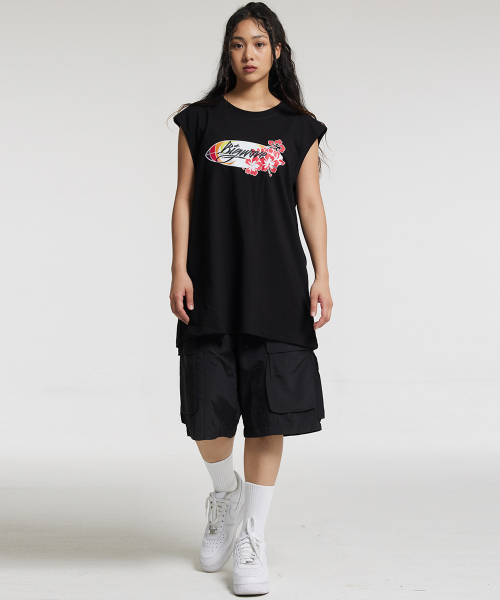 CREAM SODA LAB（クリームソーダラボ）の「ハワイサーフィンボードスリーブレスブラック（Tシャツ/カットソー・レディース・その他・LARGE/MEDIUM/X-LARGE）」の3枚目の写真
