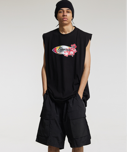 CREAM SODA LAB（クリームソーダラボ）の「ハワイサーフィンボードスリーブレスブラック（Tシャツ/カットソー・レディース・その他・LARGE/MEDIUM/X-LARGE）」の5枚目の写真