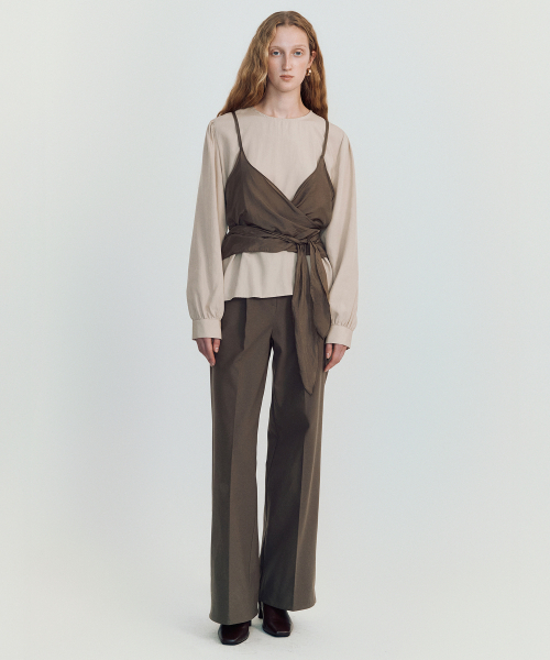 MAYVERU（メイバーユー）の「pit wool slacks _ Brown（スラックス・レディース・その他・FREE）」の2枚目の写真