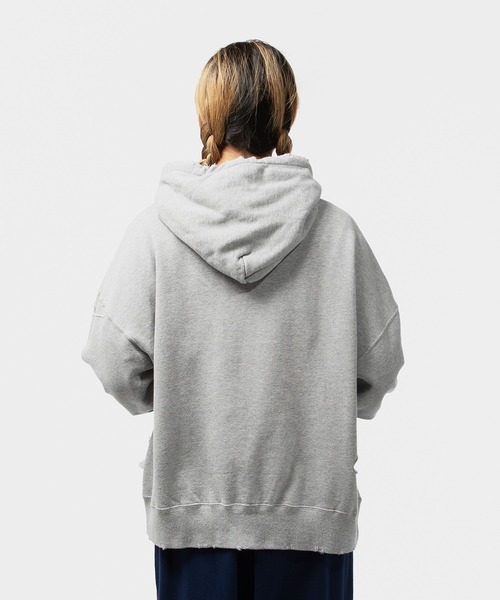 UNION（UNION TOKYO）（ユニオン）の「DISCOVERED UNION LOOPING DAMAGE HOODY（パーカー・メンズ・グレー系その他/ブラック・3/1）」の14枚目の写真