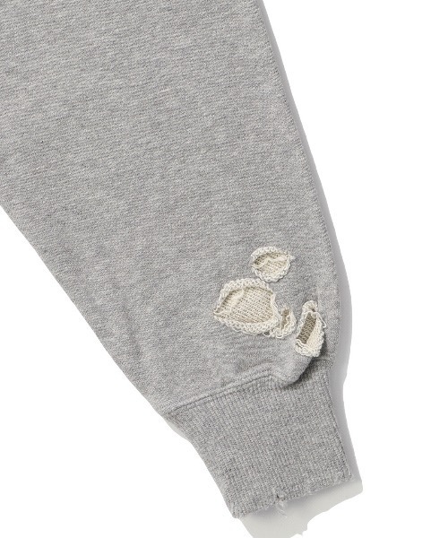 UNION（UNION TOKYO）（ユニオン）の「DISCOVERED UNION LOOPING DAMAGE HOODY（パーカー・メンズ・グレー系その他/ブラック・3/1）」の5枚目の写真