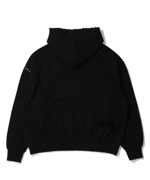 UNION（UNION TOKYO）（ユニオン）の「DISCOVERED UNION LOOPING DAMAGE HOODY（パーカー・メンズ・グレー系その他/ブラック・3/1）」の11枚目の写真