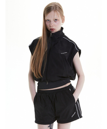 WHOLE PAPER（ホールペーパー）の「ツーウェイナイロン トラックジャケット (ブラック)（ナイロンジャケット）」