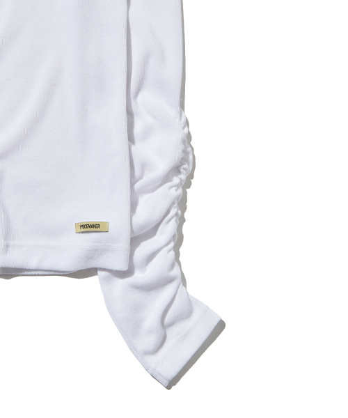 PIECEMAKER(ピースメーカー)の「LAYERED SLIM ROUND CARDIGAN (IVORY)(カーディガン/ボレロ・レディース・その他・FREE)」の7枚目の写真
