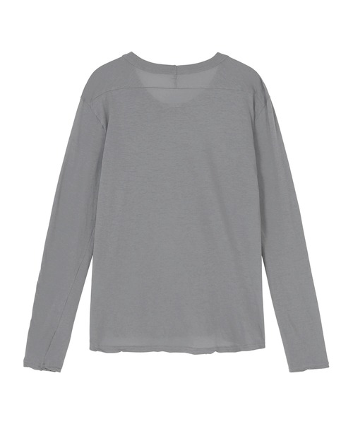 ZUCCa（ズッカ）の「SUPIMA LIGHT JERSEY / カットソー（Tシャツ/カットソー・レディース・グレー/イエロー・M size）」の6枚目の写真