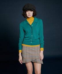 NOTCHED PULLOVER KNIT - GREEN