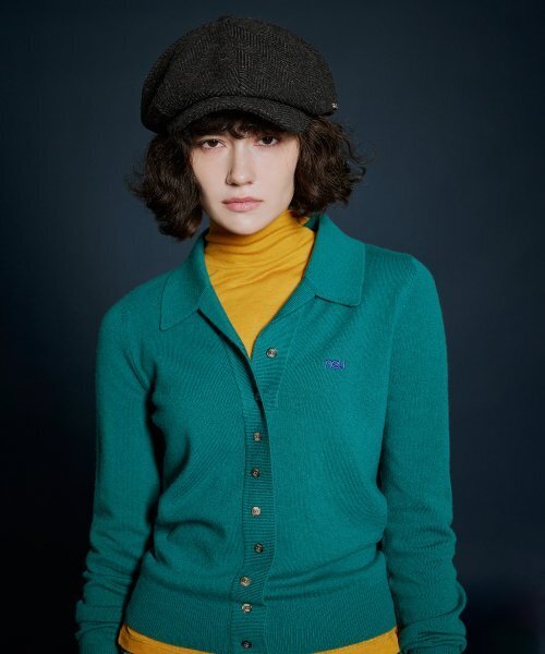 NEU GOLF(エヌイーユーゴルフ)の「NOTCHED PULLOVER KNIT - GREEN(ニット/セーター・レディース・その他・SMALL/MEDIUM)」の2枚目の写真