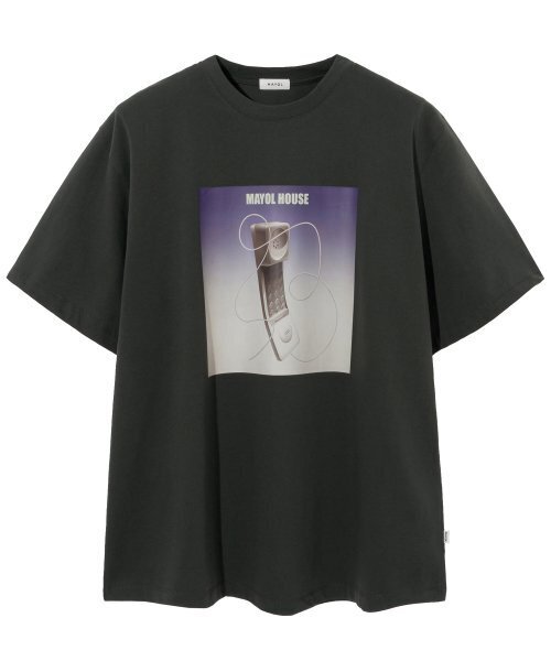 MAYOL(マイヨール)の「テレフォン グラフィック 半袖 ユニセックス Tシャツ_チャコール(Tシャツ/カットソー・メンズ・その他・LARGE/MEDIUM/X-LARGE)」の1枚目の写真
